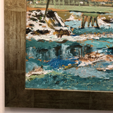 Vintage Water-Scape Painting by Atlanta Artist Barbara B. Moore