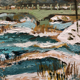 Vintage Water-Scape Painting by Atlanta Artist Barbara B. Moore