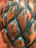 Wooden Artichoke on Brass Pedestal