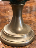 Wooden Artichoke on Brass Pedestal